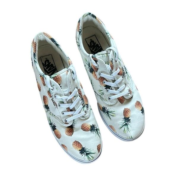 Vans Off White Pineapple Pattern Sneakers - Picture 1 of 8